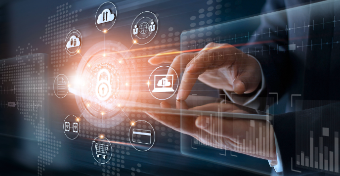 Data protection and Cyber security concept