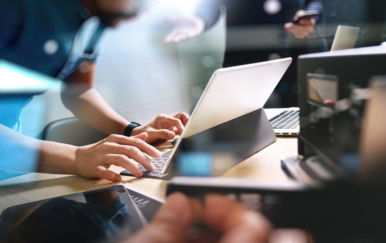 IT support team working
