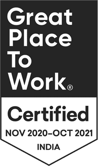 Great Place To Work Certified India Nov 2020-Oct 2021