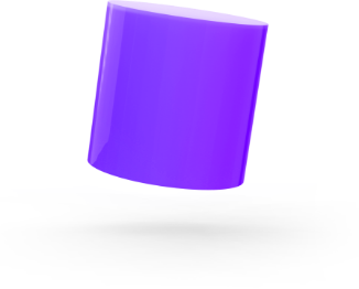 3d purple cylinder
