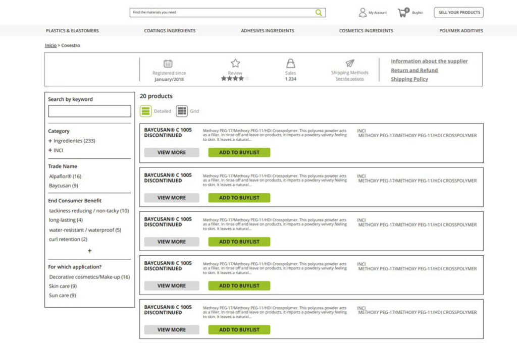 b2b marketplace online chemical healthcare portal