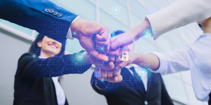workgroup fist bumping